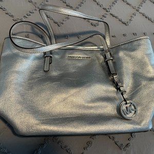 Michale Kors Medium Silver Tote
